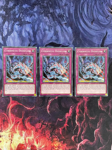 MP19-EN129 Yugioh- 3x Cybernetic Overflow - 1st Edition - Playset