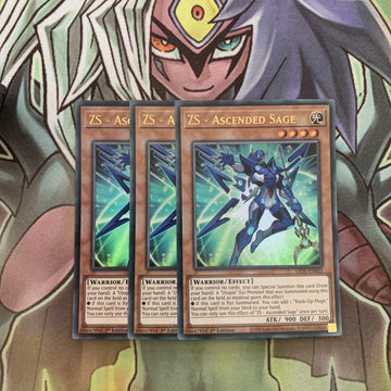 LIOV-EN003 x3 ZS - Ascended Sage Ultra Rare Excellent Condition Yugioh