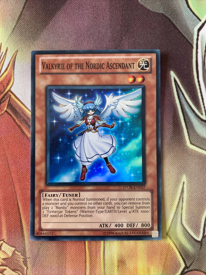 STOR-EN017 Yugioh Super Rare Valkyrie Of The Nordic Ascendant (NM)