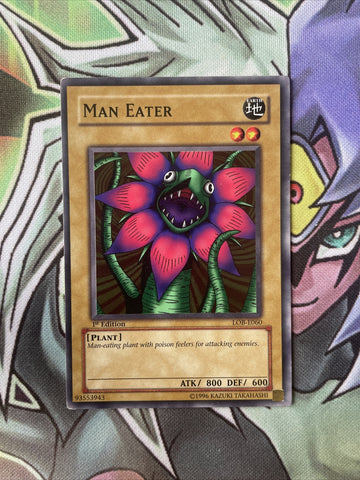 LOB-E060 Man Eater Common 1st Edition NM Yugioh Card