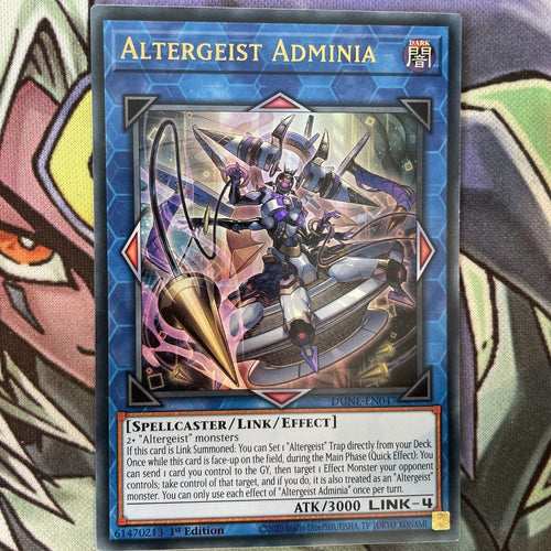 DUNE-EN047 Altergeist Adminia Ultra Rare 1st Edition NM Yugioh Card