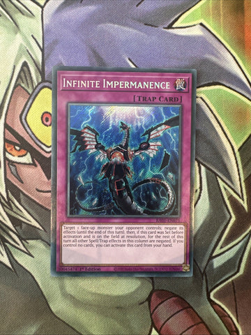 RA01-EN075 Infinite Impermanence Secret Rare 1st Edition NM Yugioh Card