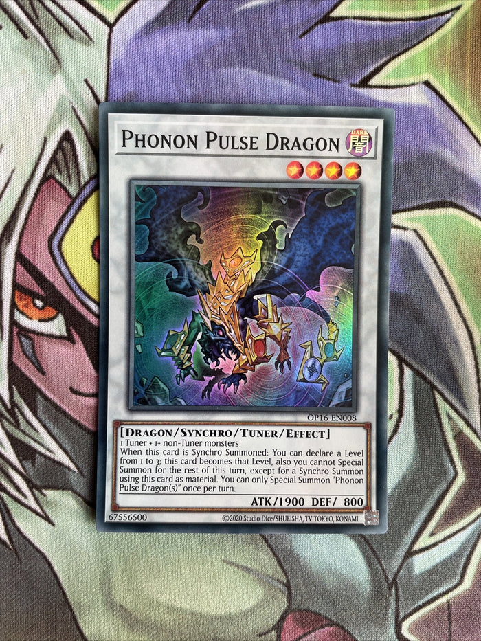 OP16-EN008 Phonon Pulse Dragon Super Rare UNL Edition NM Yugioh Card