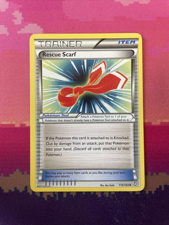 Pokemon Card Rescue Scarf Dragons Exalted Uncommon 115/124 Near Mint