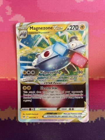 Pokemon Card Magnezone Vstar 057/196 Ultra Rare Lost Origin NM