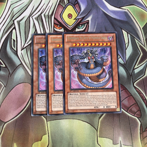 RYMP-EN068 x3 Vennominaga the Deity of Poisonous Snakes Rare Exc Cond Yugioh