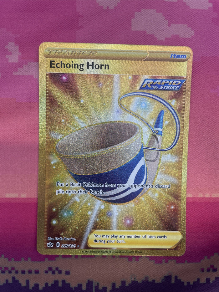 Pokemon Card Echoing Horn 225/198 Chilling Reign Secret Rare NM
