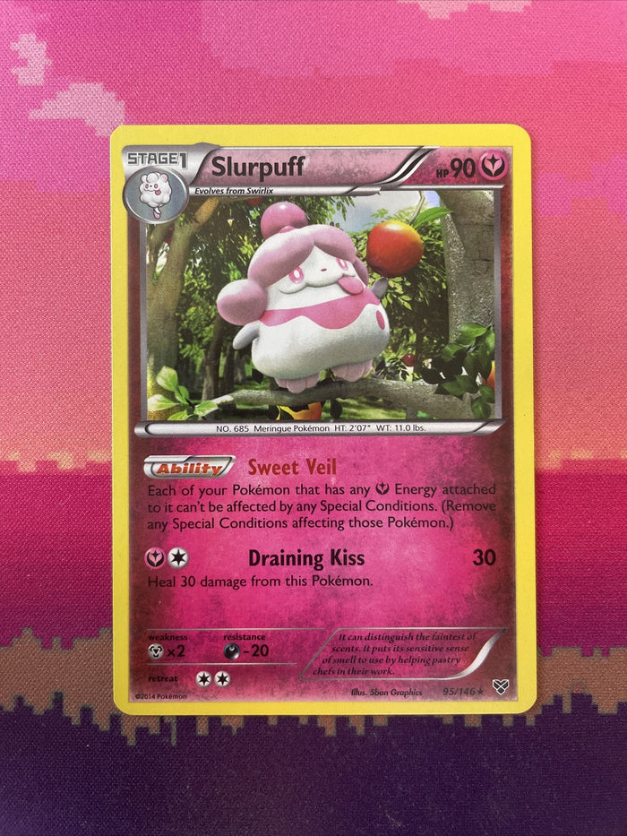 Pokemon Card Slurpluff XY Base Set Holo Rare 95/146 Near Mint