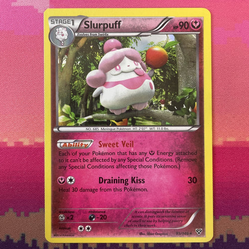Pokemon Card Slurpluff XY Base Set Holo Rare 95/146 Near Mint