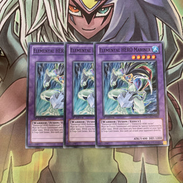 LCGX-EN054 x3 Elemental HERO Mariner Common Excellent Condition Yugioh