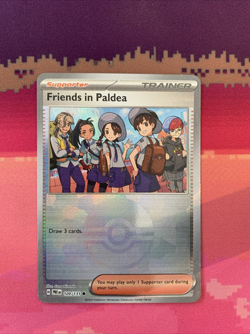 Pokemon Card Friends in Paldea Pokeball Stamp 109/131 Near Mint