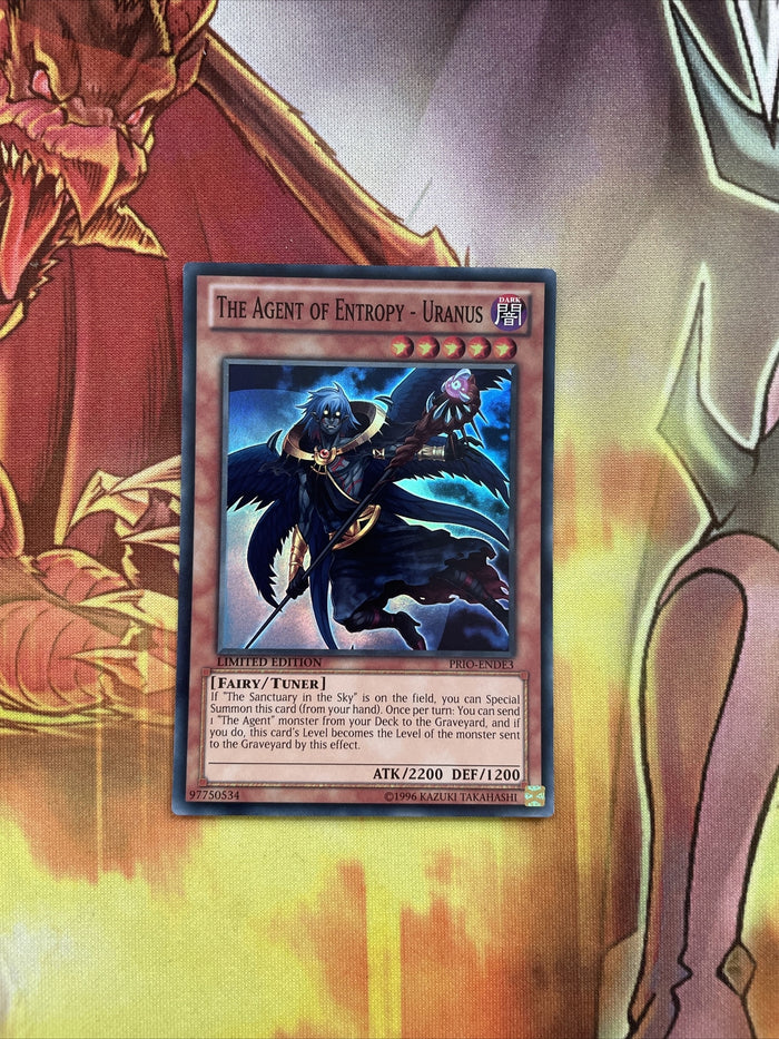 PRIO-ENDE3 Yugioh! The Agent of Entropy - Uranus Super Rare Limited Edition