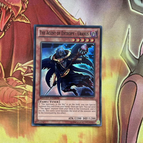 PRIO-ENDE3 Yugioh! The Agent of Entropy - Uranus Super Rare Limited Edition