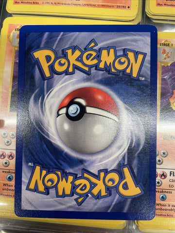 Pokemon Card Charmeleon Shadowless Base Set Uncommon 24/102 Near Mint (back)