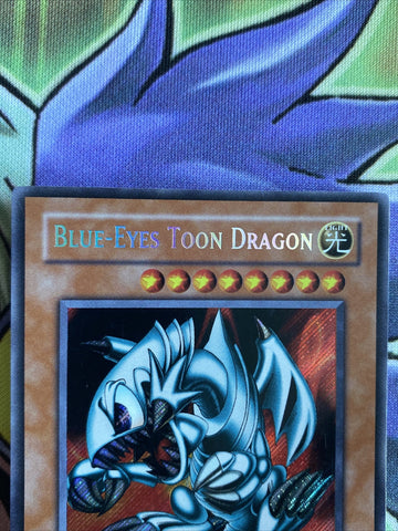 SRL-000 Blue-Eyes Toon Dragon Secret Rare UNL Edition NM Yugioh Card (back)
