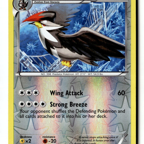 Pokemon Card Staraptor Reverse Holo LP Plasma Freeze 97/116