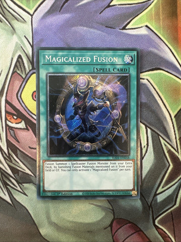 RA01-EN058 Magicalized Fusion Platinum Secret  Rare 1st Edition NM Yugioh Card