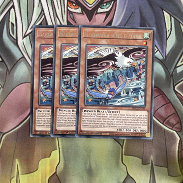 MP22-EN195 x3 Floowandereeze & Eglen Rare Excellent Conditon Yugioh