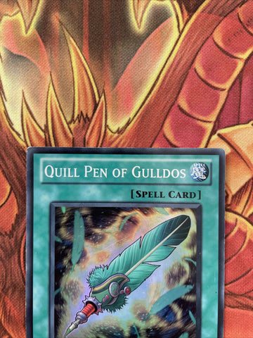 GENF-EN058 Yu-Gi-Oh!: Quill Pen of Gulldos - Super Rare played yugioh card (back)