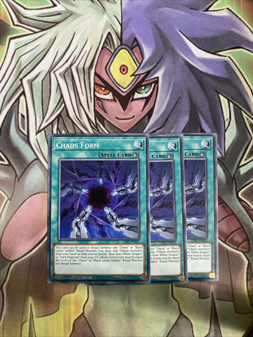 LDS2-EN025 x3 Chaos Form Common Excellent Condition Yugioh