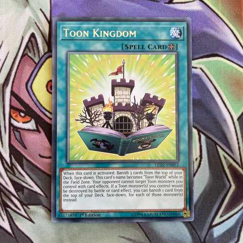 LED2-EN052 Toon Kingdom Rare 1st Edition NM Yugioh Card