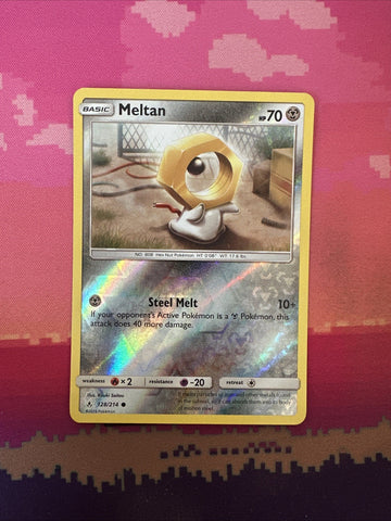 Pokemon Card Meltan Unbroken Bonds Reverse Holo 128/214 Near Mint