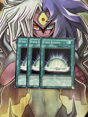 SDSC-EN034 x3 Field Barrier Common Excellent Condition Yugioh