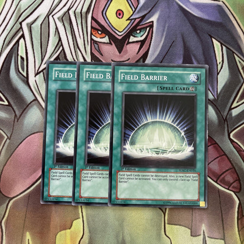 SDSC-EN034 x3 Field Barrier Common Excellent Condition Yugioh