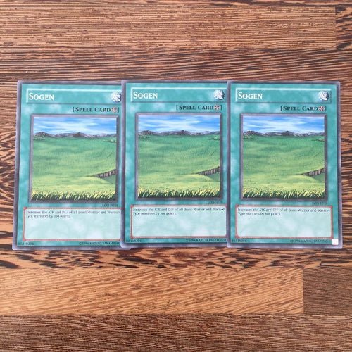 LOB-049 LOB-E038 YUGIOH CARD: Sogen 3x Near Mint Playset!