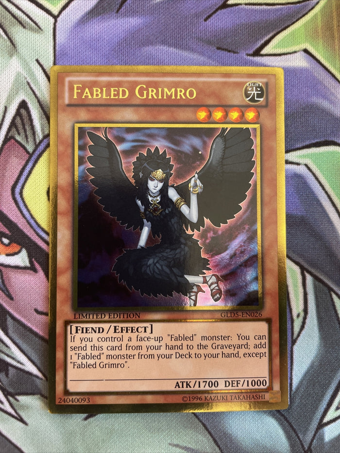 GLD5-EN026 Falbed Grimro Gold Rare Limited Edition NM Yugioh Card