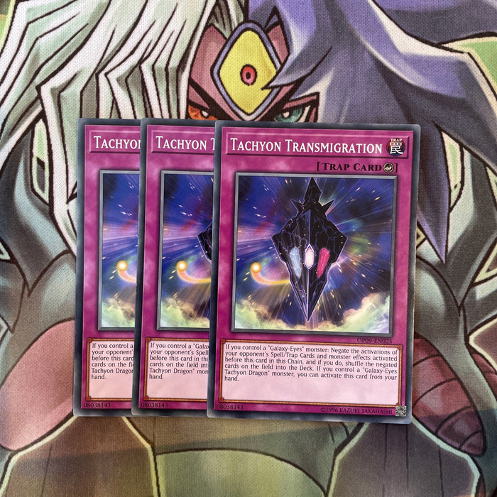 OP09-EN025 Tachyon Transmigration Common x3 Excellent Condition Yugioh