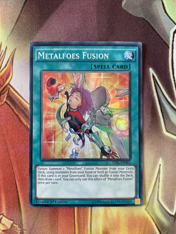TDIL-EN061 Metalfoes Fusion Super Rare 1st Edition Mint YuGiOh Card