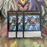LIOV-EN039 x3 Ultimate Dragonic Utopia Ray Ultra Rare Excellent Condition Yugioh