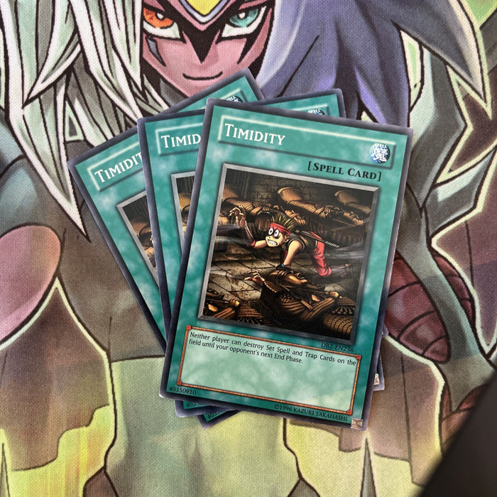 DB2-EN236 x3 Timidity Common Excellent Condition Yugioh