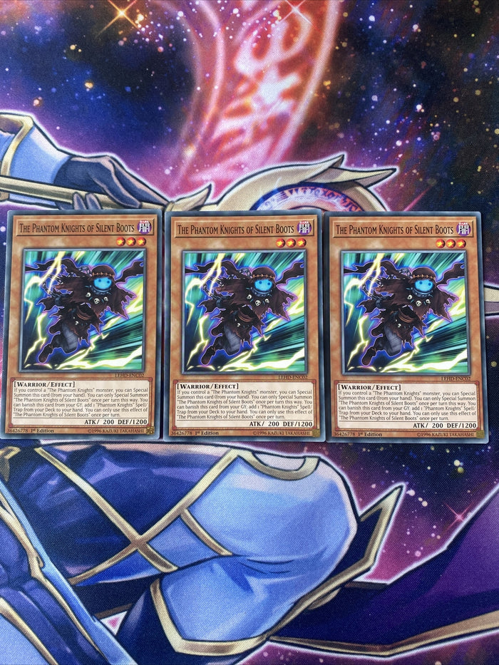 LEHD-ENC02 x3 The Phantom Knights Of Silent Boots Yugioh Playset