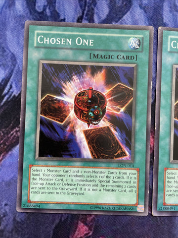 LON-014 3x Chosen One - Common NM Labyrinth of Nightmare Yugioh (back)