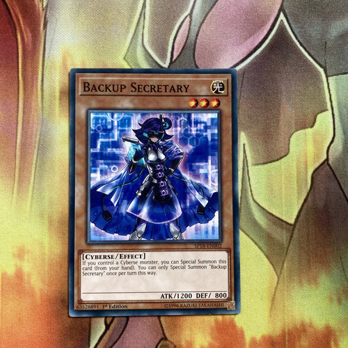 SP18-EN002 Backup Secretary - Starfoil Rare 1st Edition New Star Pack Yugioh