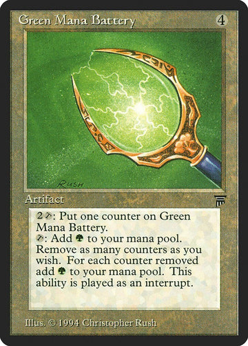 Green Mana Battery - Legends Excellent Magic MTG