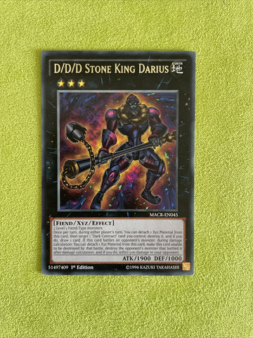MACR-EN045 Yugioh D/D/D Stone King Darius Near Mint