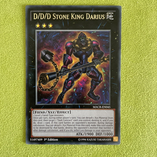 MACR-EN045 Yugioh D/D/D Stone King Darius Near Mint