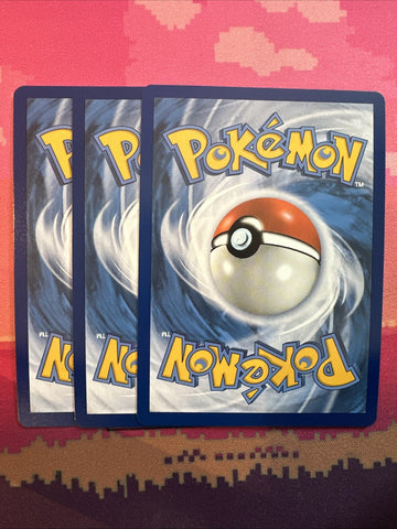 Pokemon Card Fuecoco, Quaxly, Sprigatito Paldea Evolved Holo Set /193 Near Mint (back)