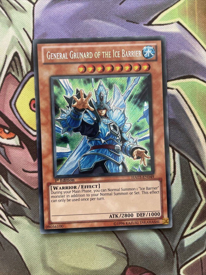 HA03-EN049 General Grunard of the Ice Barrier Secret 1st Edition NM Yugioh Card