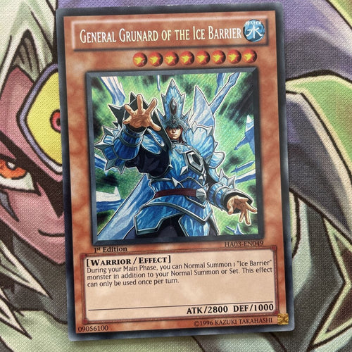 HA03-EN049 General Grunard of the Ice Barrier Secret 1st Edition NM Yugioh Card