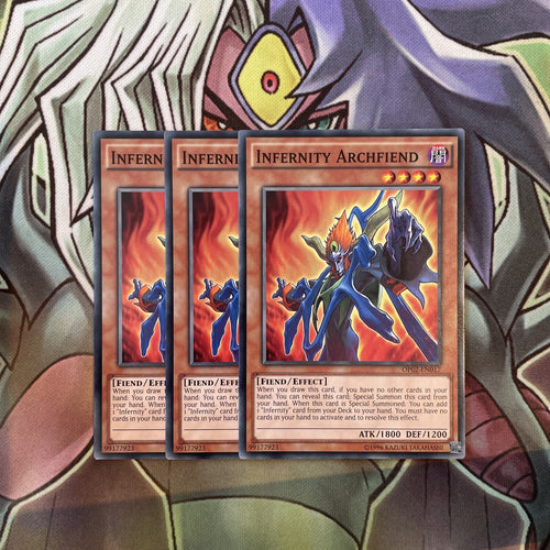 OP02-EN017 Infernity Archfiend Common x3 Excellent Condition Yugioh