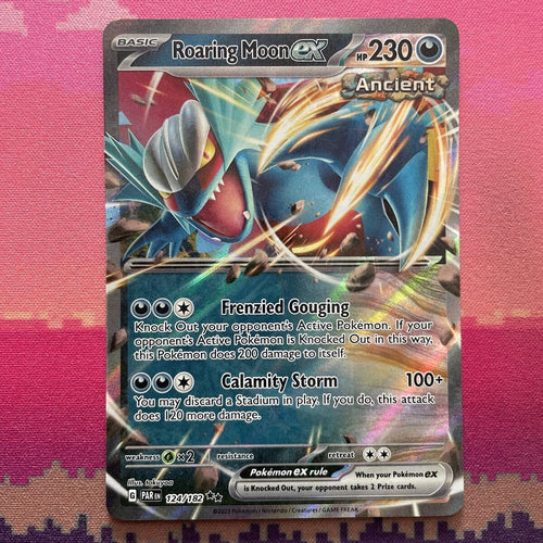 Pokemon Card Roaring Moon ex 124/182 Double Rare Paldea Evolved NM