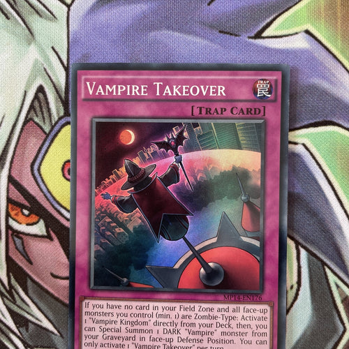 MP14-EN176 Vampire Takeover Super Rare 1st Edition Yugioh Card NM Condition