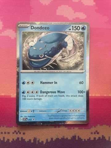 Pokemon Card Dondozo Black Star Promo 012 Cosmo Holo NM