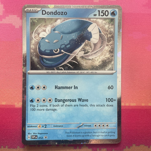Pokemon Card Dondozo Black Star Promo 012 Cosmo Holo NM