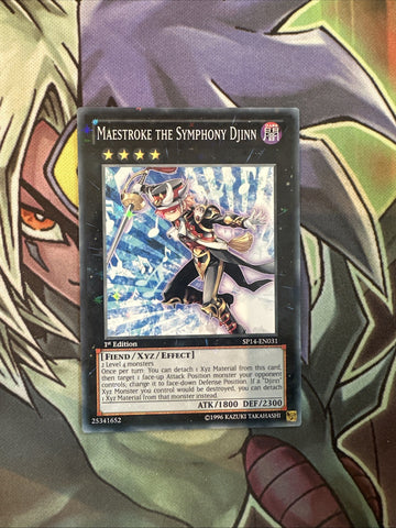 SP14-EN031 Maestroke The Symphony Djinn Starfoil Rare 1st Edition NM Yugioh Card