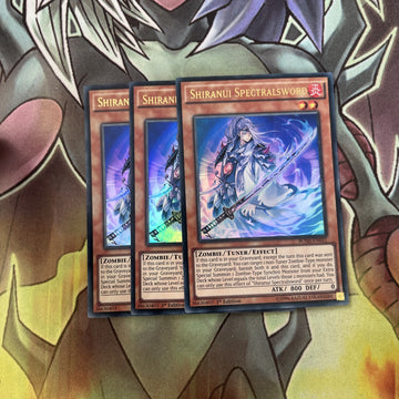 BOSH-EN031 x3 Shiranui Spectralsword Ultra Rare Excellent Condition Yugioh
